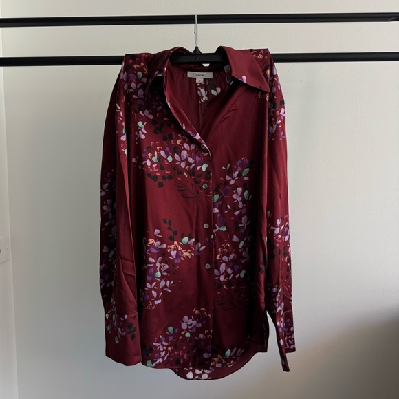 Vince silk forsythia button down - Picture 2 of 5